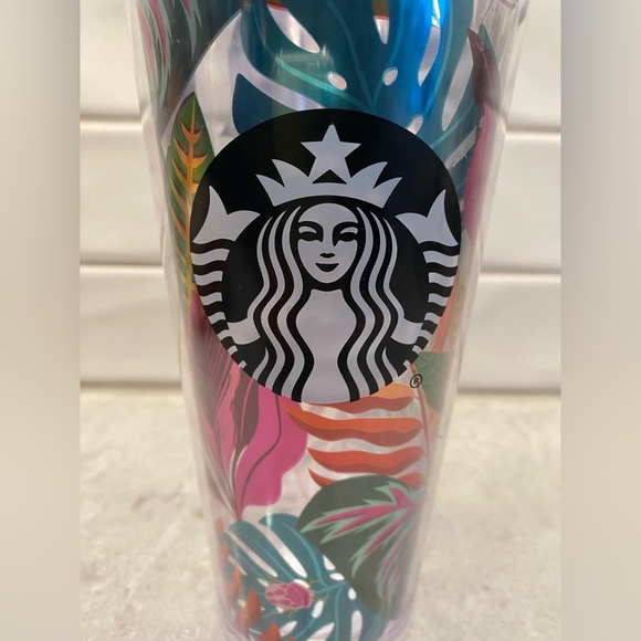 Starbucks Tropical Leaves Aloha Cold Cup - Picture 3 of 8